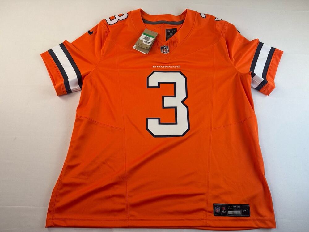 Denver Broncos Nike Wilson #3 Limited Jersey Men’s XL Orange NWT